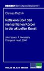 Buchcover Reflexion über den menschlichen Körper in der aktuellen Kunst