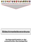 Buchcover Bildschirmarbeitsverordnung