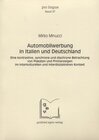 Buchcover Automobilwerbung in Italien und Deutschland