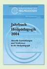 Buchcover Jahrbuch Heilpädagogik 2004