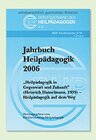 Buchcover Jahrbuch Heilpädagogik 2006