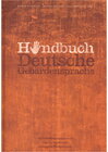 Buchcover Handbuch Deutsche Gebärdensprache