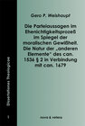 Buchcover Die Parteiaussagen im Ehenichtigkeitsprozeß im Spiegel der moralischen Gewißheit. Die Natur der „anderen Elemente“ des c