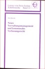 Buchcover Neues Verwaltungsmanagement und kommunales Verfassungsrecht