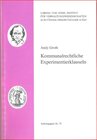 Buchcover Kommunalrechtliche Experimentierklauseln