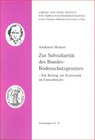 Buchcover Zur Subsidiarität des Bundes-Bodenschutzgesetzes