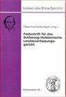 Buchcover Festschrift für das Schleswig-Holsteinische Landesverfassungsgericht