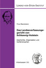 Buchcover Das Landesverfassungsgericht von Schleswig-Holstein