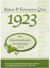 Buchcover Raten und Erinnern Quiz 1923