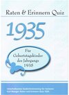 Buchcover Raten und Erinnern Quiz 1935