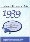 Buchcover Raten und Erinnern Quiz 1939