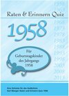 Buchcover Raten und Erinnern Quiz 1958
