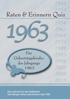Buchcover Raten und Erinnern Quiz 1963