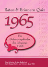 Buchcover Raten und Erinnern Quiz 1965