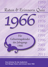 Buchcover Raten und Erinnern Quiz 1966