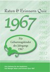 Buchcover Raten und Erinnern Quiz 1967