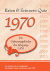 Buchcover Raten und Erinnern Quiz 1970