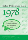 Buchcover Raten und Erinnern Quiz 1978