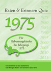 Buchcover Raten und Erinnern Quiz 1975