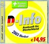 Buchcover D-Info & Routenplaner Herbst 2003