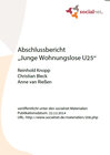 Buchcover Abschlussbericht „Junge Wohnungslose U25“