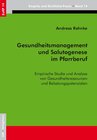 Buchcover Gesundheitsmanagement und Salutogenese im Pfarrberuf