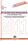 Buchcover Betriebsvereinbarungen 2011