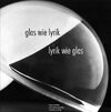 Buchcover glas wie lyrik - lyrik wie glas