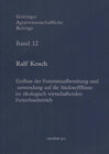 Buchcover Einfluss der Festmistaufbereitung und –anwendung auf die Stickstoffflüsse im ökologisch wirtschaftenden Futterbaubetrieb