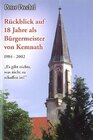 Buchcover Rückblick auf 18 Jahre als Bürgermeister von Kemnath 1984-2002