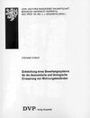 Buchcover Entwicklung eines Bewertungssystems für die ökonomische und ökologische Erneuerung von Wohnungsbeständen