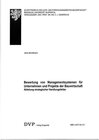 Buchcover Bewertung von Managementsystemen für Unternehmen und Projekte der Bauwirtschaft