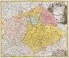 Buchcover Hist. Karte: Kreis OBERSACHSEN 1707 - Herzogtum Kurfürstentum Sachsen, Meissen, Thüringen