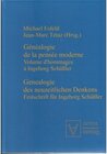 Buchcover Genealogie des neuzeitlichen Denkens / Généalogie de la pensée moderne