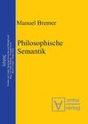 Buchcover Philosophische Semantik