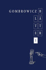 Buchcover Gombrowicz-Blätter 1