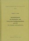 Buchcover Rechtsdokumente des Küchmeister- und Lietzo’schen Familienstipendiums seit 1359