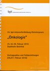 Buchcover 24. bpt-Intensivfortbildung Kleintierpraxis (2016): Onkologie