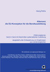 Buchcover Alternanz - die EU-Konzeption für die Berufsausbildung