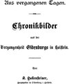Buchcover Chronikbilder aus der Vergangenheit Oldenburgs in Holstein