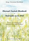 Buchcover Christoph Friedrich Blumhardt - Reich Gottes in der Welt