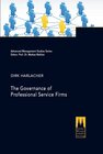 Buchcover The Governance of Professional Service Firms