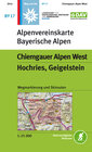 Buchcover Chiemgauer Alpen, West, Hochries, Geigelstein: Topographische Karte 1:25.000 mit Wegmarkierungen und Skirouten