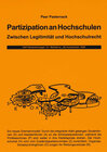 Buchcover Partizipation an Hochschulen