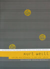 Buchcover Kurt Weill und das Musiktheater in den 20er Jahren