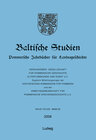 Buchcover Baltische Studien, Pommersche Jahrbücher für Landesgeschichte. Band 92 NF