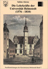 Buchcover Die Lehrkräfte der Universität Helmstedt (1576-1810)