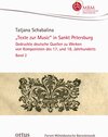 Buchcover "Texte zur Music" in Sankt Petersburg