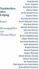 Buchcover Nachdenken über Leipzig II