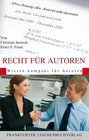Buchcover Recht für Autoren
